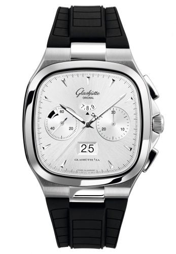Uhrenbeweger für Uhr Glashütte Original Seventies Seventies Chronograph Panorama Date Silver / Rubber / Folding