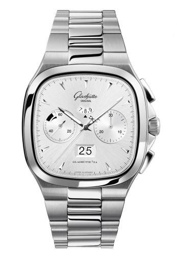 Uhrenbeweger für Uhr Glashütte Original Seventies Seventies Chronograph Panorama Date Silver / Bracelet