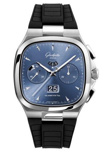 Uhrenbeweger für Uhr Glashütte Original Seventies Seventies Chronograph Panorama Date Blue / Rubber / Folding