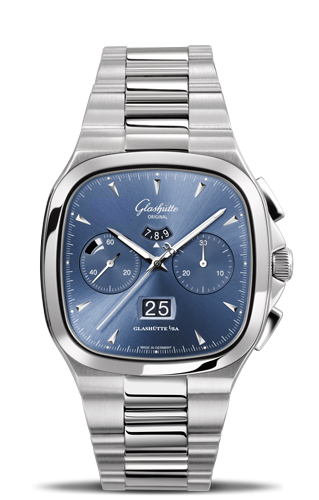 Uhrenbeweger für Uhr Glashütte Original Seventies Seventies Chronograph Panorama Date Blue / Bracelet
