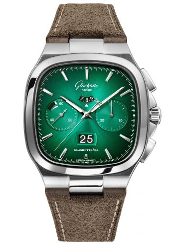 Uhrenbeweger für Uhr Glashütte Original Seventies Seventies Chronograph Panorama Date Green / Nubuck / Folding