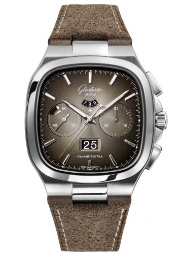 Uhrenbeweger für Uhr Glashütte Original Seventies Seventies Chronograph Panorama Date Grey / Nubuck / Folding
