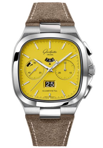 Uhrenbeweger für Uhr Glashütte Original Seventies Seventies Chronograph Panorama Date Yellow / Nubuck / Folding