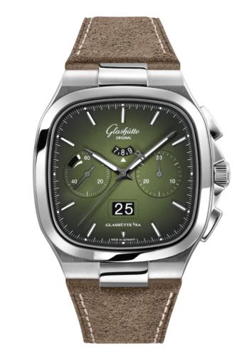 Uhrenbeweger für Uhr Glashütte Original Seventies Seventies Chronograph Panorama Date Green / Calf / Folding