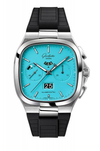 Uhrenbeweger für Uhr Glashütte Original Seventies Seventies Chronograph Panorama Date Disco Blue / Rubber / Folding