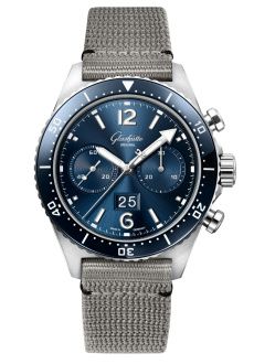 Uhrenbeweger für Uhr Glashütte Original SeaQ SeaQ Chronograph Stainless Steel / Blue / Textile / Pin