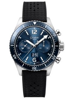 Uhrenbeweger für Uhr Glashütte Original SeaQ SeaQ Chronograph Stainless Steel / Blue / Rubber / Folding