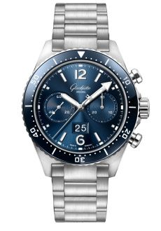 Uhrenbeweger für Uhr Glashütte Original SeaQ SeaQ Chronograph Stainless Steel / Blue / Bracelet