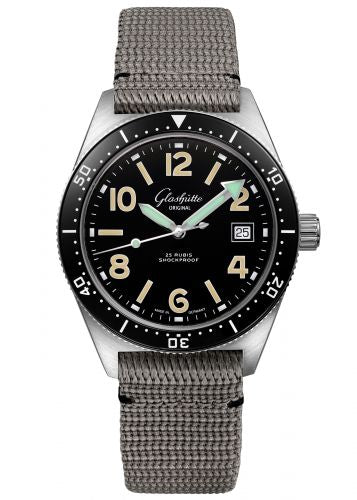 Uhrenbeweger für Uhr Glashütte Original SeaQ SeaQ 1969 Date Stainless Steel / Black / Textile / Pin