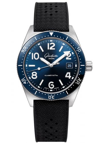 Uhrenbeweger für Uhr Glashütte Original SeaQ SeaQ Date Stainless Steel / Blue / Rubber / Pin