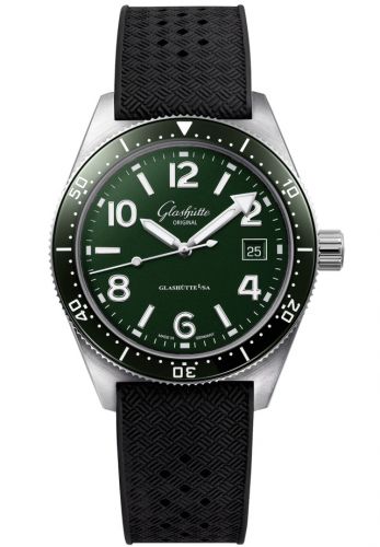 Uhrenbeweger für Uhr Glashütte Original SeaQ SeaQ Date Stainless Steel / Green / Rubber / Pin