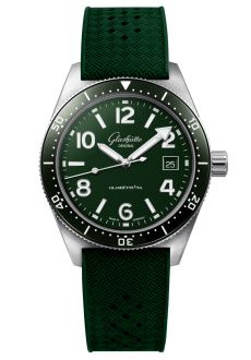 Uhrenbeweger für Uhr Glashütte Original SeaQ SeaQ Date Stainless Steel / Green / Rubber / Pin
