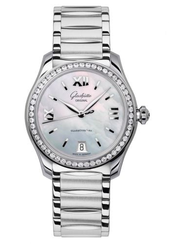 Remontoir à montres pour montre Glashütte Original Lady Serenade Lady Serenade Stainless Steel / Diamond / MOP / Bracelet