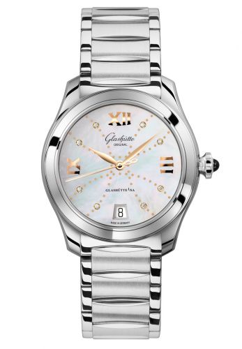 Remontoir à montres pour montre Glashütte Original Lady Serenade Lady Serenade Stainless Steel / MOP - Index Line / Bracelet