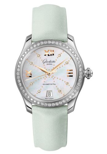 Remontoir à montres pour montre Glashütte Original Lady Serenade Lady Serenade Stainless Steel / Diamond / MOP - Index Line / Satin / Pin
