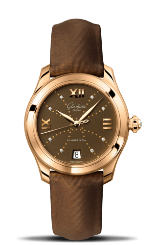 Remontoir à montres pour montre Glashütte Original Lady Serenade Lady Serenade Rose Or / Marron - Index Line