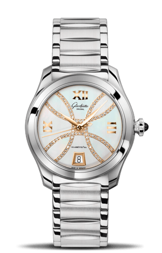 Remontoir à montres pour montre Glashütte Original Lady Serenade Lady Serenade Stainless Steel / MOP - Index Line / Bracelet