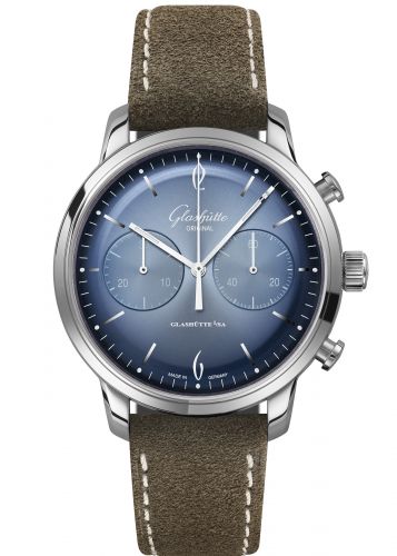 Uhrenbeweger für Uhr Glashütte Original Sixties Sixties Chronograph Stainless Steel / Glacier Blue / Pin / Annual Edition