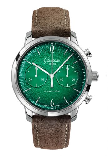 Uhrenbeweger für Uhr Glashütte Original Sixties Sixties Chronograph Stainless Steel / Green / Pin / Annual Edition