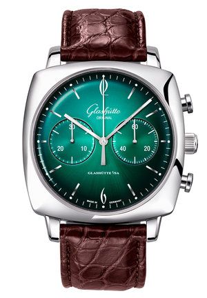 Uhrenbeweger für Uhr Glashütte Original Sixties Sixties quadrat Chronograph Stainless Steel / Forest
