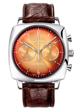 Uhrenbeweger für Uhr Glashütte Original Sixties Sixties quadrat Chronograph Stainless Steel / Tangerine