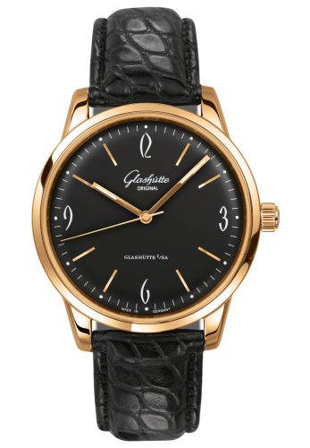 Uhrenbeweger für Uhr Glashütte Original Sixties Sixties Rose Gold / Black / Alligator / Pin