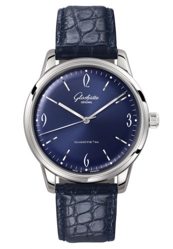 Uhrenbeweger für Uhr Glashütte Original Sixties Sixties Stainless Steel / Blue / Alligator / Pin