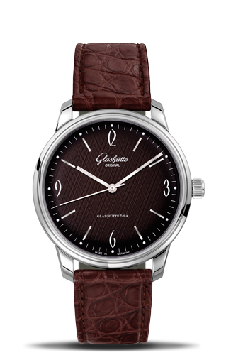 Uhrenbeweger für Uhr Glashütte Original Sixties Sixties Stainless Steel / Iconic Brown / Alligator
