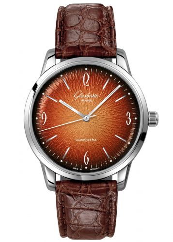 Uhrenbeweger für Uhr Glashütte Original Sixties Sixties Stainless Steel / Orange / Calf / Alligator / Annual Edition