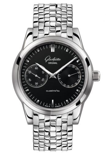 Uhrenbeweger für Uhr Glashütte Original Senator Senator Hand Date Stainless Steel / Black / Bracelet