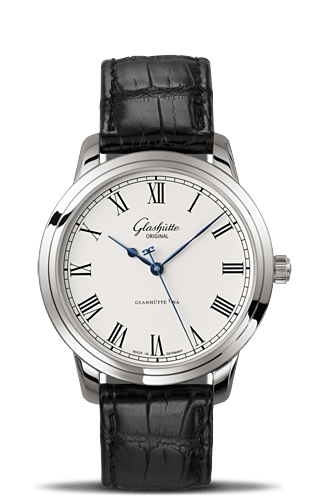 Uhrenbeweger für Uhr Glashütte Original Senator Senator Automatic Stainless Steel / Silver / Alligator / Pin