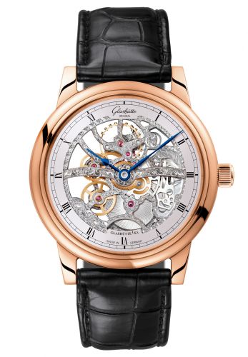 Uhrenbeweger für Uhr Glashütte Original Senator Senator Manual Winding Red Gold / Skeleton / Alligator / Pin