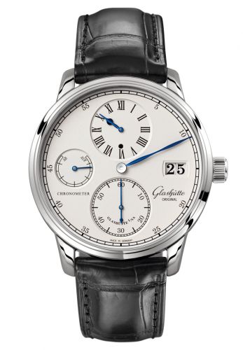 Uhrenbeweger für Uhr Glashütte Original Senator Senator Chronometer Regulator White Gold / Silver / Alligator / Folding