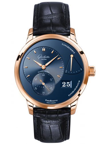 Uhrenbeweger für Uhr Glashütte Original Pano PanoReserve Red Gold / Blue / Alligator / Pin