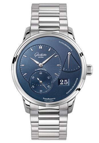 Uhrenbeweger für Uhr Glashütte Original Pano PanoReserve Stainless Steel / Blue / Bracelet