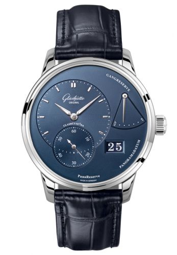 Uhrenbeweger für Uhr Glashütte Original Pano PanoReserve Stainless Steel / Blue / Alligator / Folding