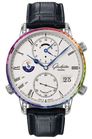 Uhrenbeweger für Uhr Glashütte Original Senator Senator Cosmopolite White Gold / Rainbow / Alligator / Folding