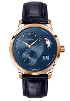 Uhrenbeweger für Uhr Glashütte Original Pano PanoMatic Lunar Red Gold / Blue / Alligator / Folding