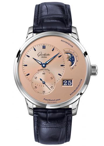 Uhrenbeweger für Uhr Glashütte Original Pano PanoMatic Lunar Stainless Steel / Rose / Alligator / Pin