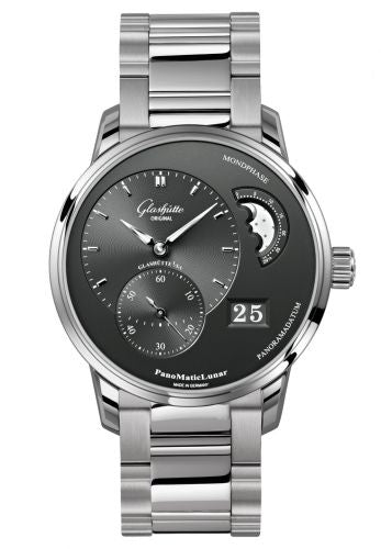 Uhrenbeweger für Uhr Glashütte Original Pano PanoMatic Lunar Stainless Steel / Grey / Bracelet