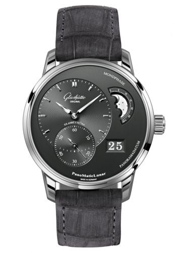 Uhrenbeweger für Uhr Glashütte Original Pano PanoMatic Lunar Stainless Steel / Grey / Alligator / Folding