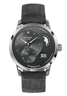 Uhrenbeweger für Uhr Glashütte Original Pano PanoMatic Lunar Stainless Steel / Grey / Alligator / Folding