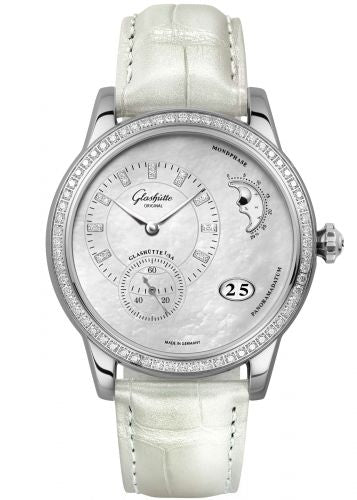 Uhrenbeweger für Uhr Glashütte Original Pano PanoMatic Luna Stainless Steel / Diamond / MOP / Alligator / Pin