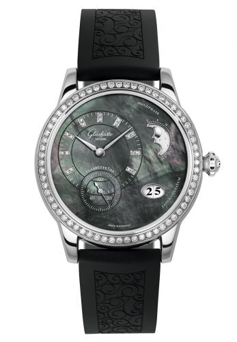 Uhrenbeweger für Uhr Glashütte Original Pano PanoMatic Luna Stainless Steel / Tahiti MOP /  Rubber / Pin