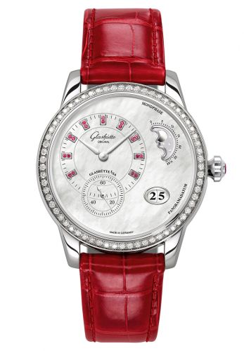 Uhrenbeweger für Uhr Glashütte Original Pano PanoMatic Luna Stainless Steel / Diamond / MOP / Alligator / Pin