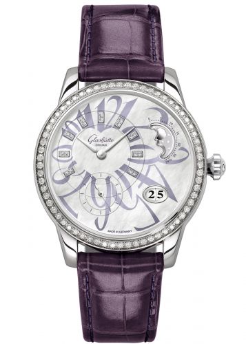 Uhrenbeweger für Uhr Glashütte Original Pano PanoMatic Luna Stainless Steel / Diamond / MOP / Alligator / Pin