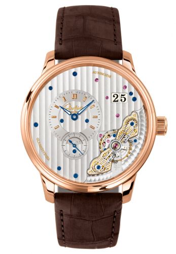 Uhrenbeweger für Uhr Glashütte Original Pano PanoMaticInverse Red Gold / Silver / Alligator / Pin