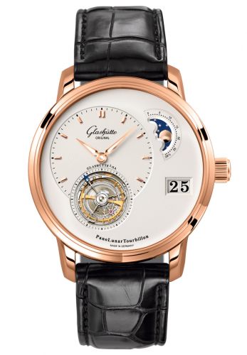 Uhrenbeweger für Uhr Glashütte Original Pano PanoLunar Tourbillon Red Gold / Silver / Alligator / Folding