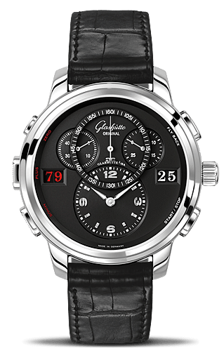 Uhrenbeweger für Uhr Glashütte Original Pano PanoMatic Counter XL Stainless Steel / Black / Folding