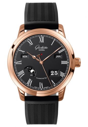 Uhrenbeweger für Uhr Glashütte Original Senator Senator Perpetual Calendar Red Gold / Black / Rubber / Folding